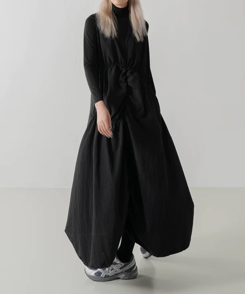 荷葉邊連身裙 Irrgular Elastic Ruffle Dress