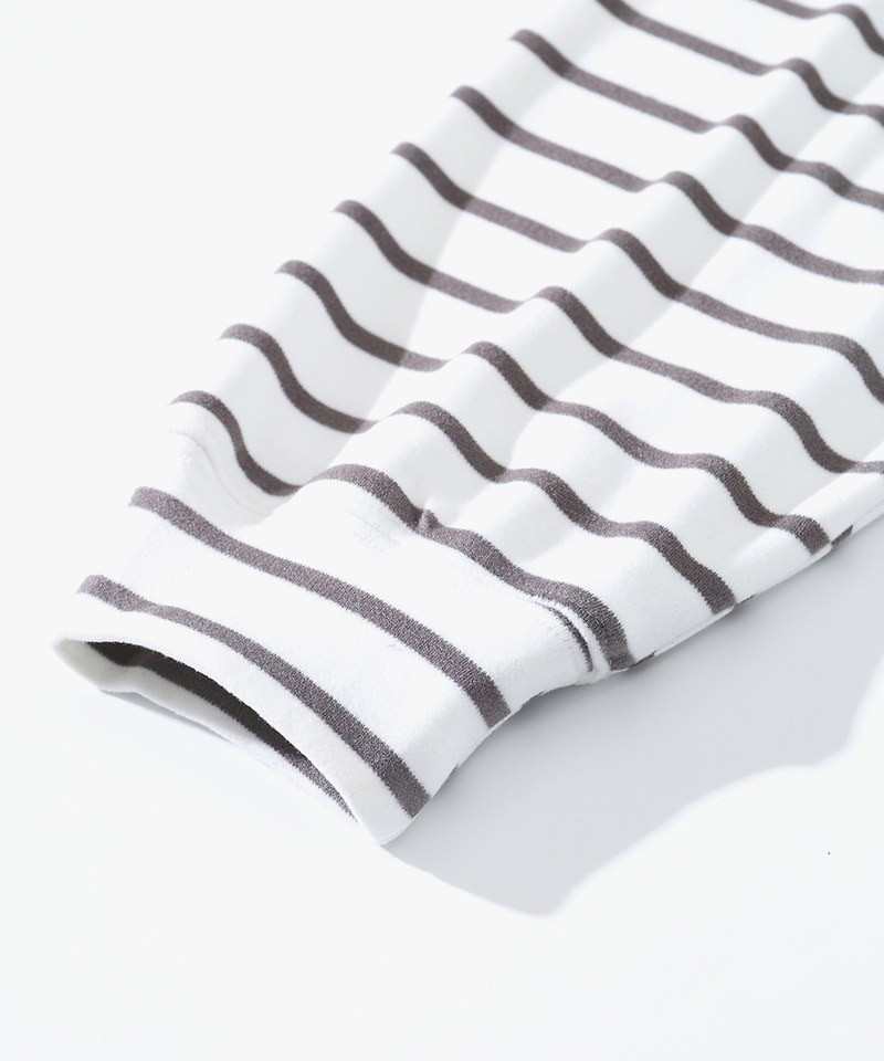 條紋長TEE TopBasics Striped Stretchable T-Shirt