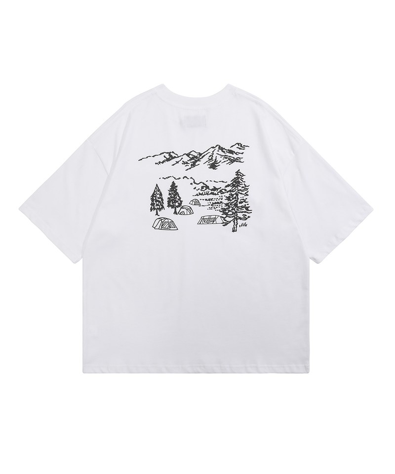 背後印花上衣 Contrast Pocket T-Shirt