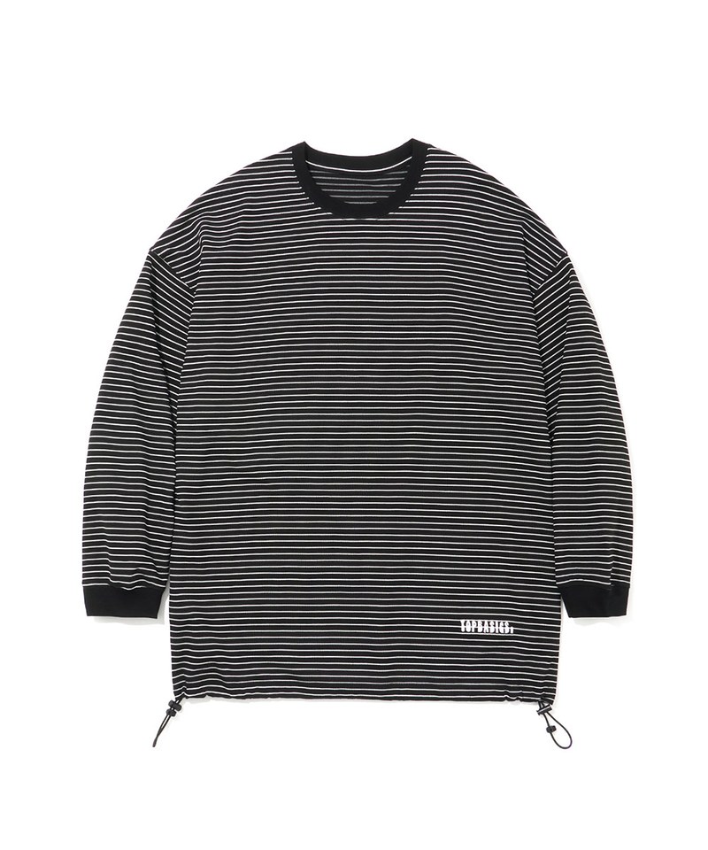 寬鬆條紋上衣 Oversized Waffle Striped T-Shirt