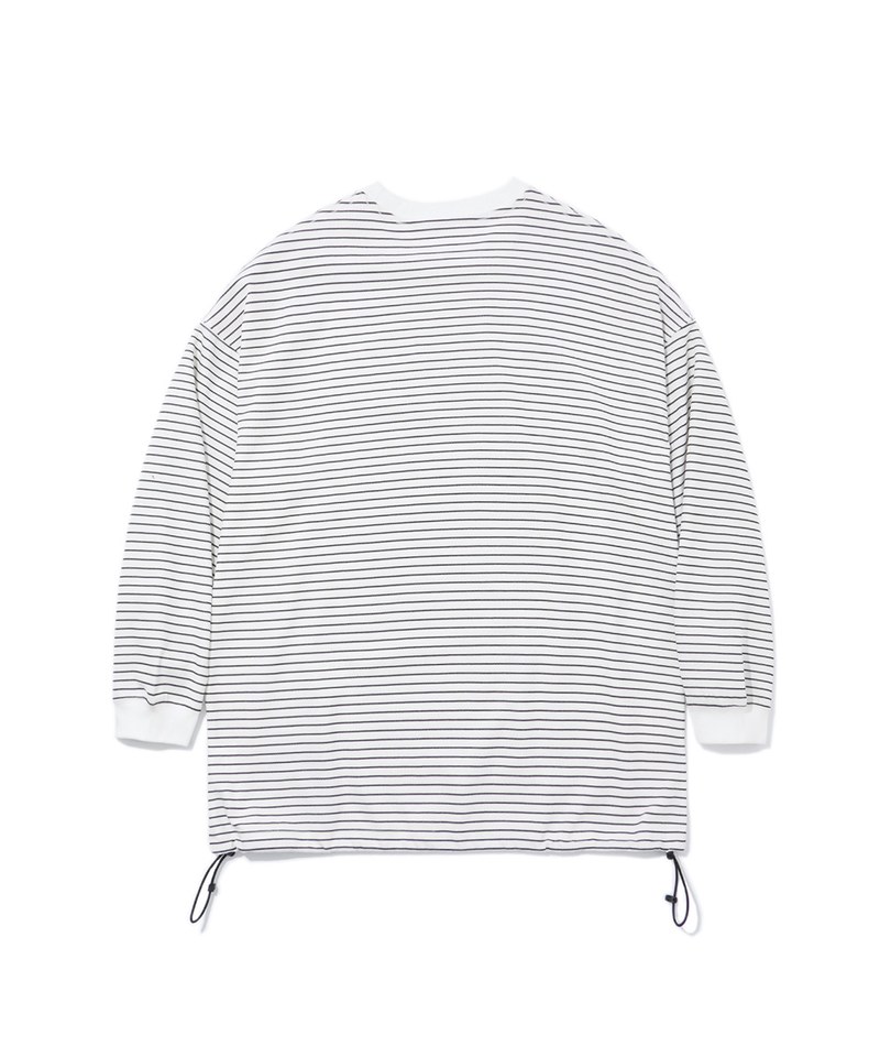 寬鬆條紋上衣 Oversized Waffle Striped T-Shirt