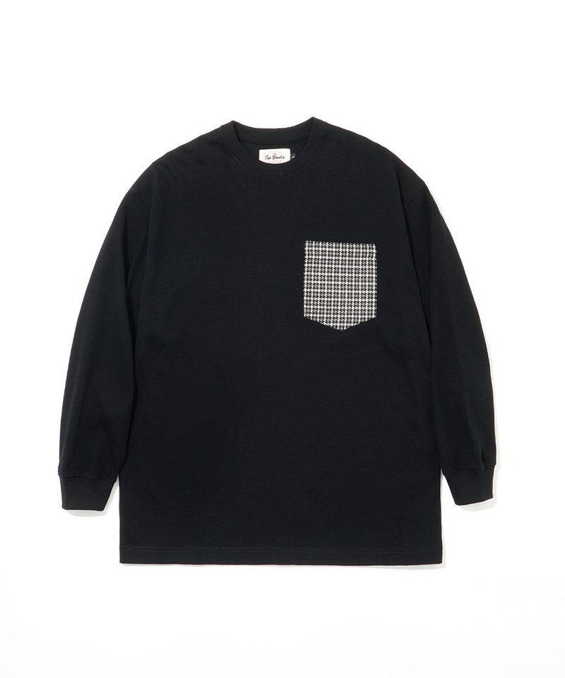 格紋口袋上衣 Oversized Checked Pocket T-shirt