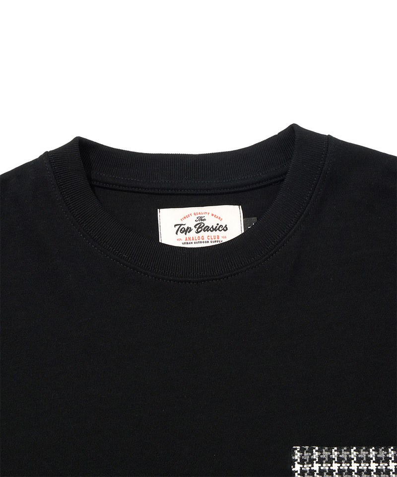 格紋口袋上衣 Oversized Checked Pocket T-shirt
