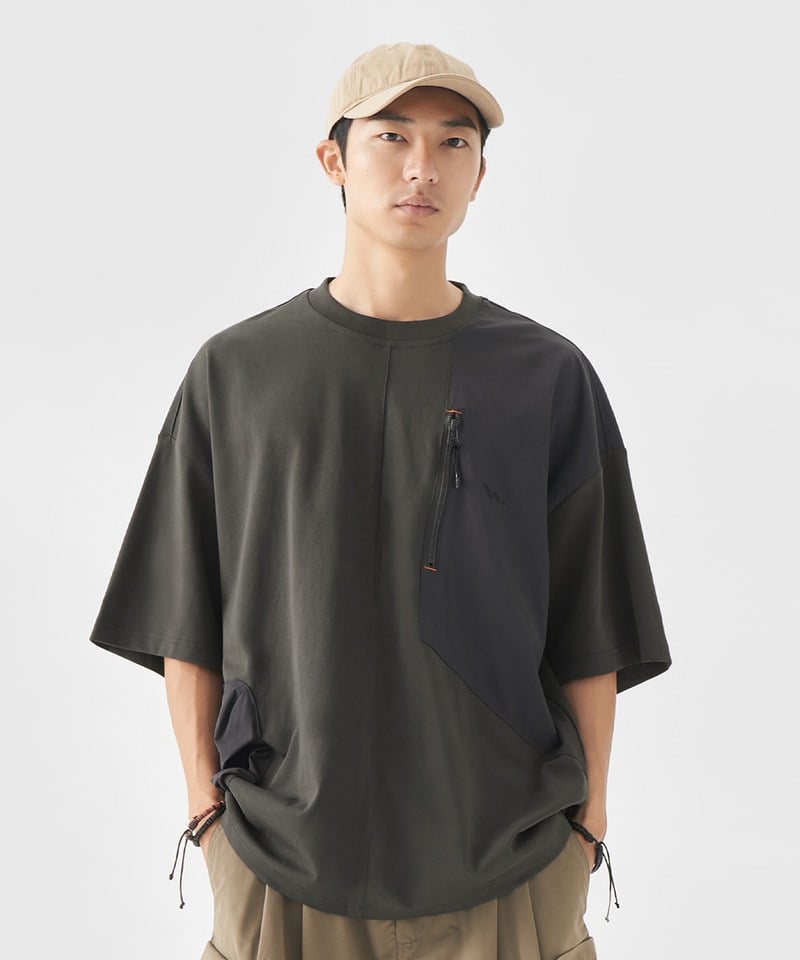 TBS0012-251 撞色拼接短袖T恤 Urban Patch T-Shirt