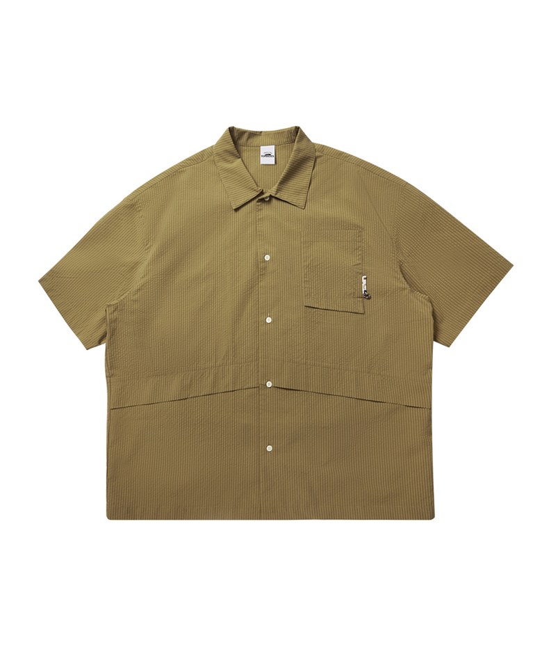 泡泡紗口袋襯衫 Seersucker Pocket Cargo Shirt