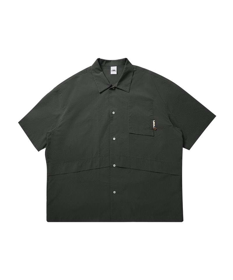 泡泡紗口袋襯衫 Seersucker Pocket Cargo Shirt