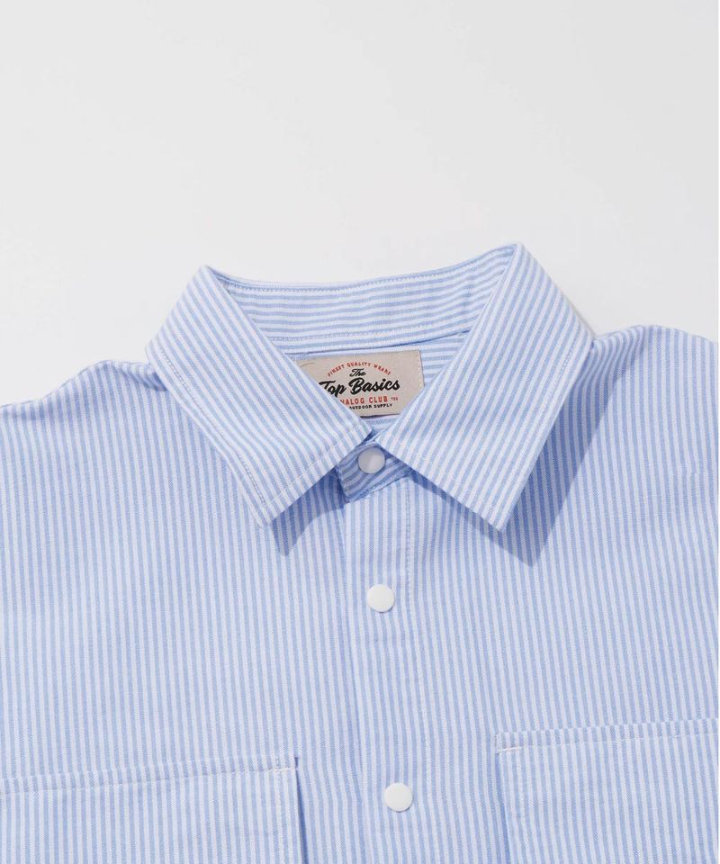 三口袋條紋襯衫 Three Pockets Striped Shirt