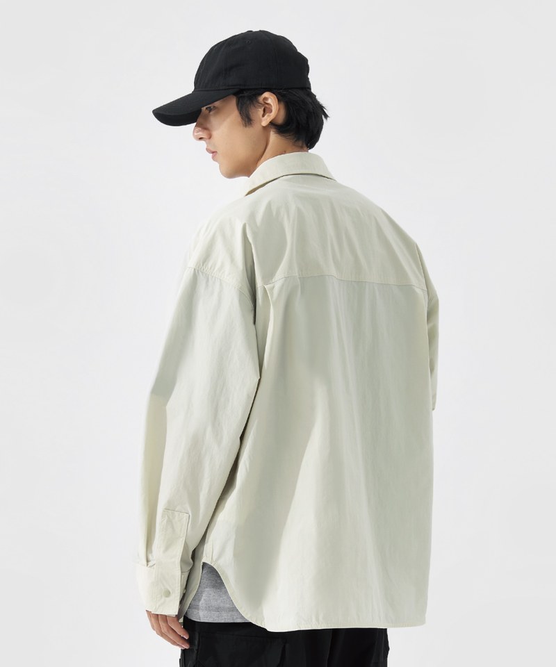 TBS0214-242 四口袋弧形下擺襯衫 Four Pockets Rounded Seam Shirt