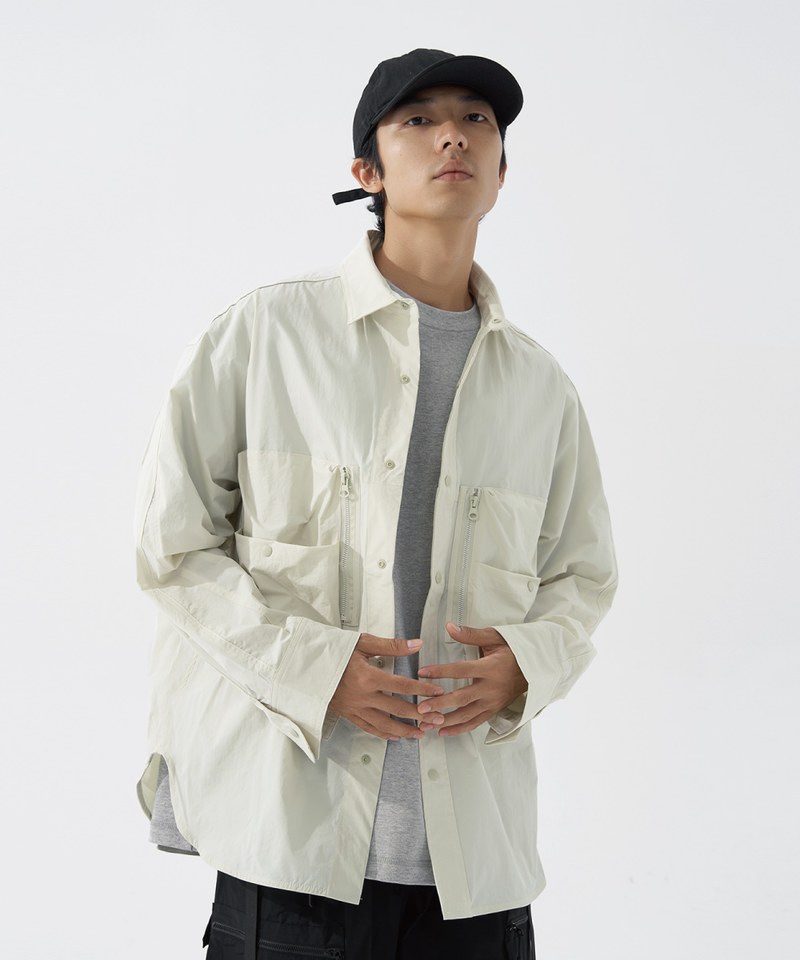 TBS0214-242 四口袋弧形下擺襯衫 Four Pockets Rounded Seam Shirt