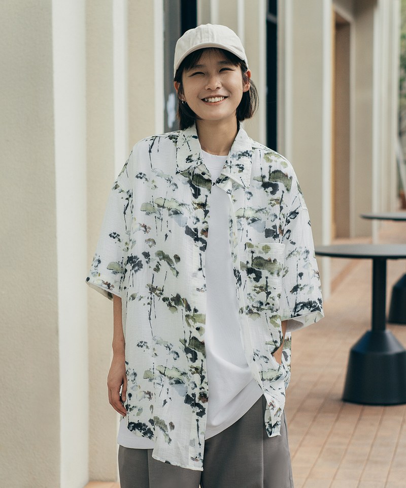 夏威夷襯衫 Greenery Watercolor Aloha Shirt