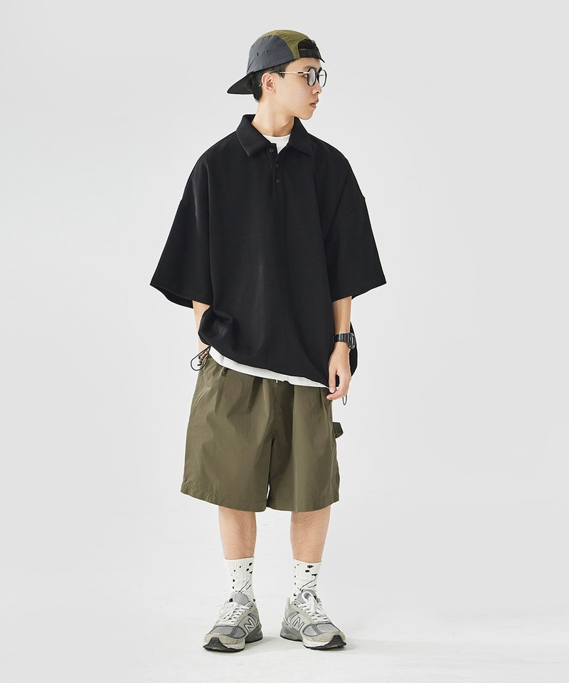 六口袋打褶短褲 Six Pockets Pleated Shorts