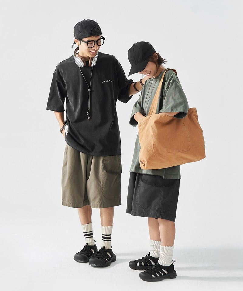 TBS1707-251 三口袋七分褲 Three Pockets Washed  Long Short