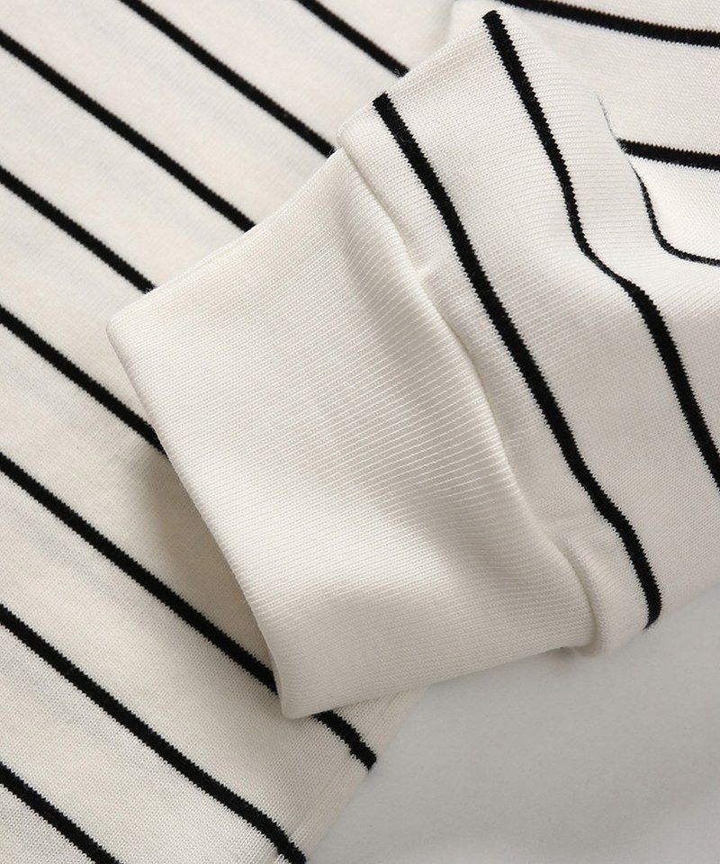 條紋長袖POLO衫 TopBasics Pinstriped Longsleeve Polo Shirt
