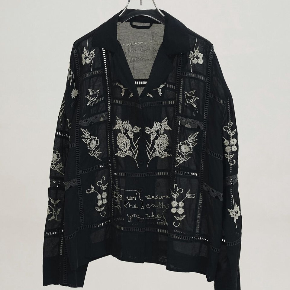 TDF0201-261 Embroidery Patchwork Shirts
