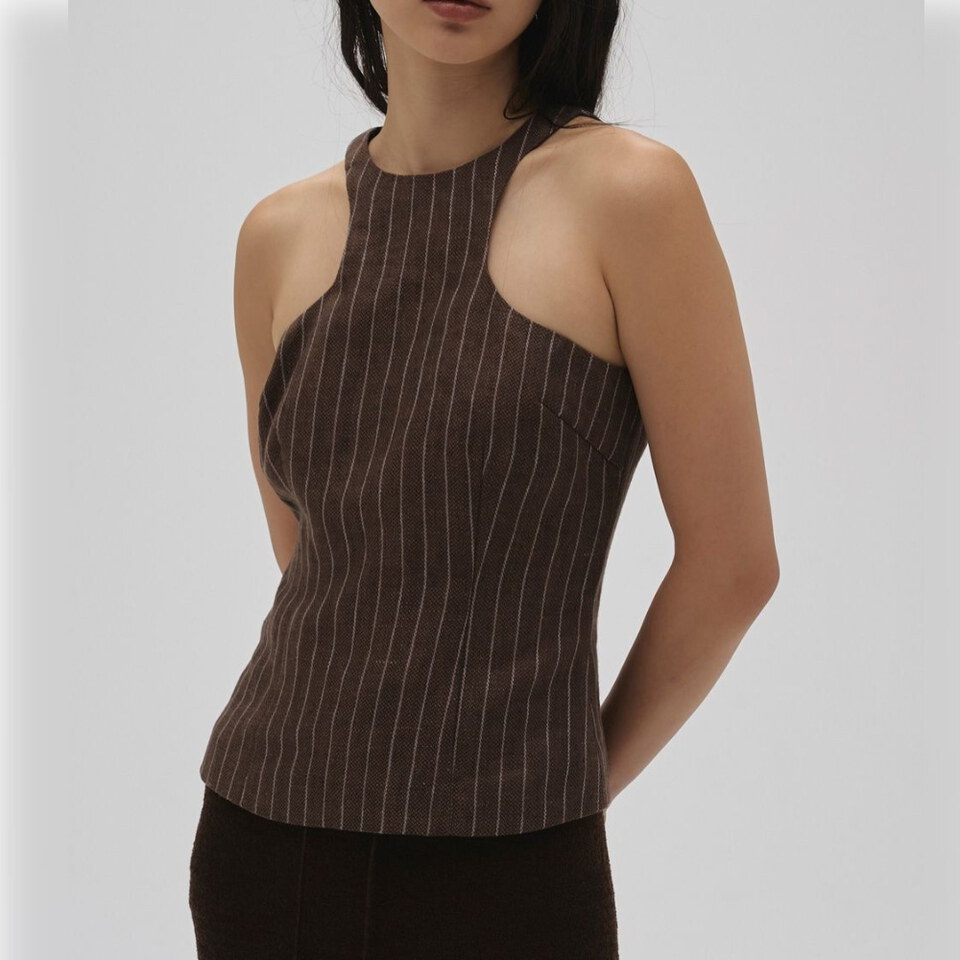 TDF0501-261 Linen Americansleeve Tops