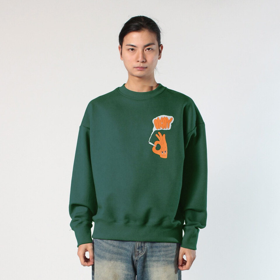 TLB0112-252 插畫大學T Smokes Sweatshirts