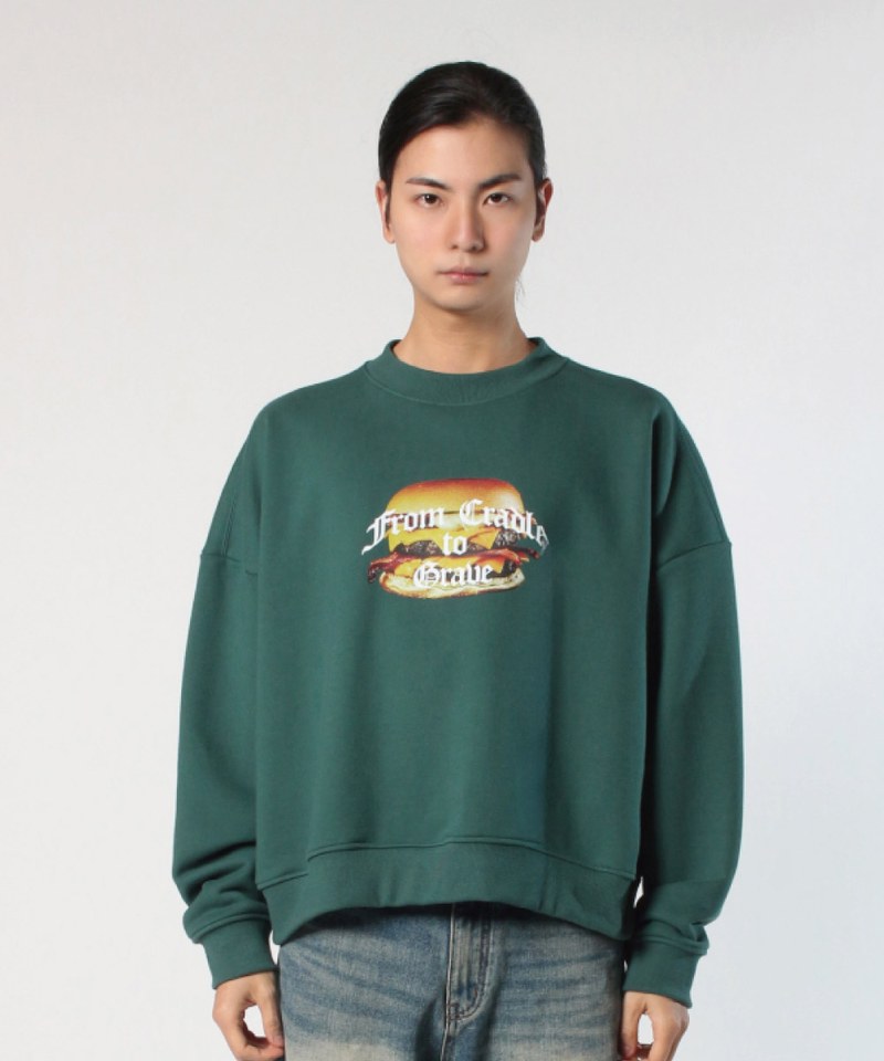 漢堡圖像大學T Burger Cropped Sweatshirts