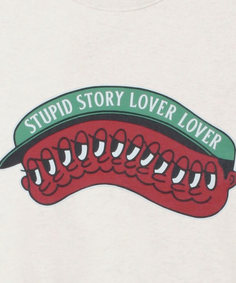 TLB0114-252 齒形圖騰大學T Story Lover Cropped Sweatshirts