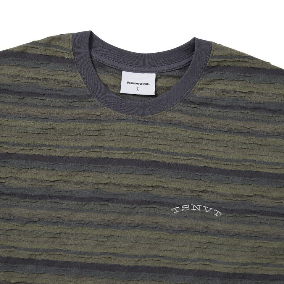 條紋短袖上衣 Wave Jacquard Tee
