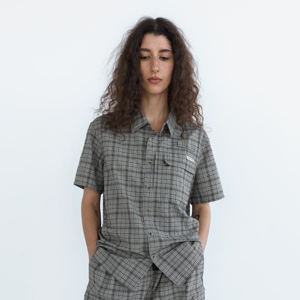 格紋短袖襯衫 Plaid SS Fishing Shirt