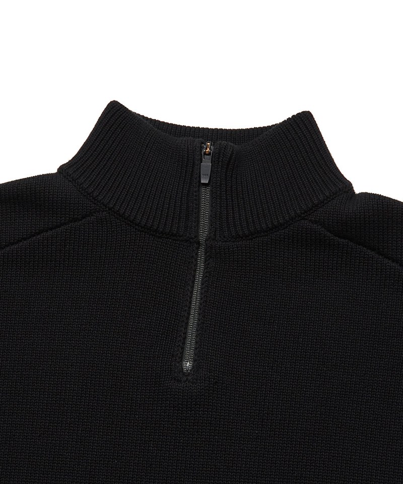 針織高領上衣 Knitting Splice Top