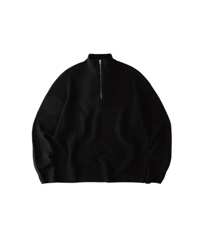 WDM0305-252 半開襟毛衣 LOGO SWEATER