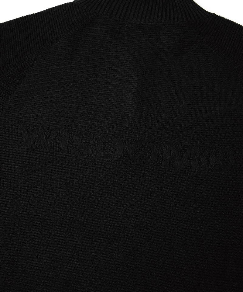 WDM0305-252 半開襟毛衣 LOGO SWEATER