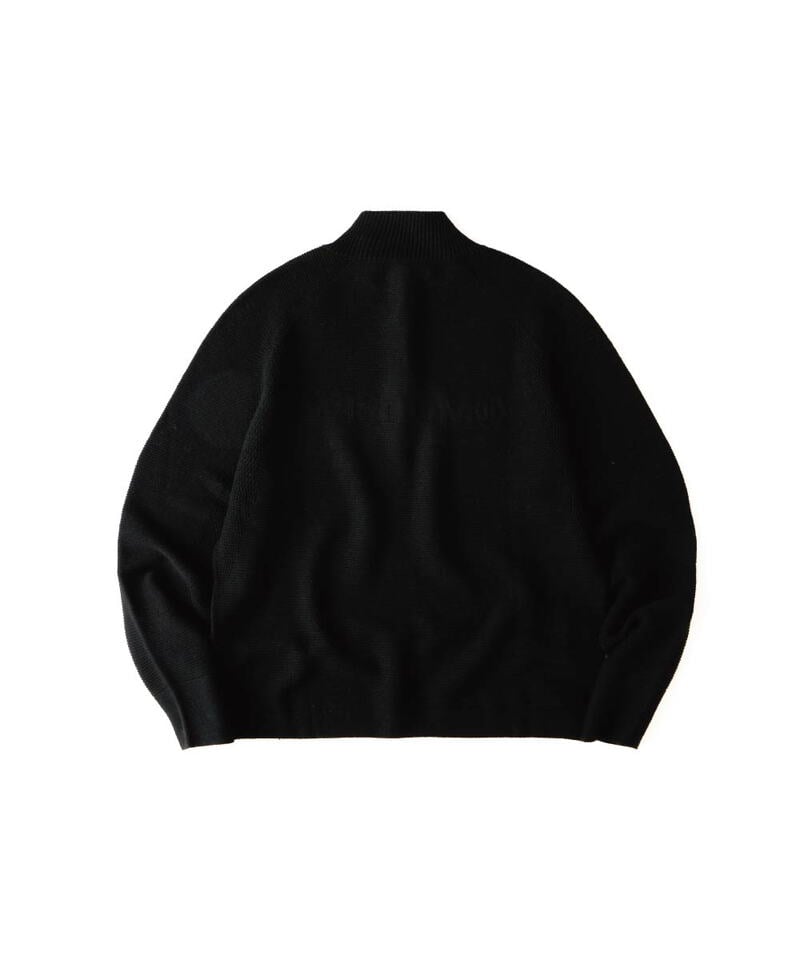 WDM0305-252 半開襟毛衣 LOGO SWEATER
