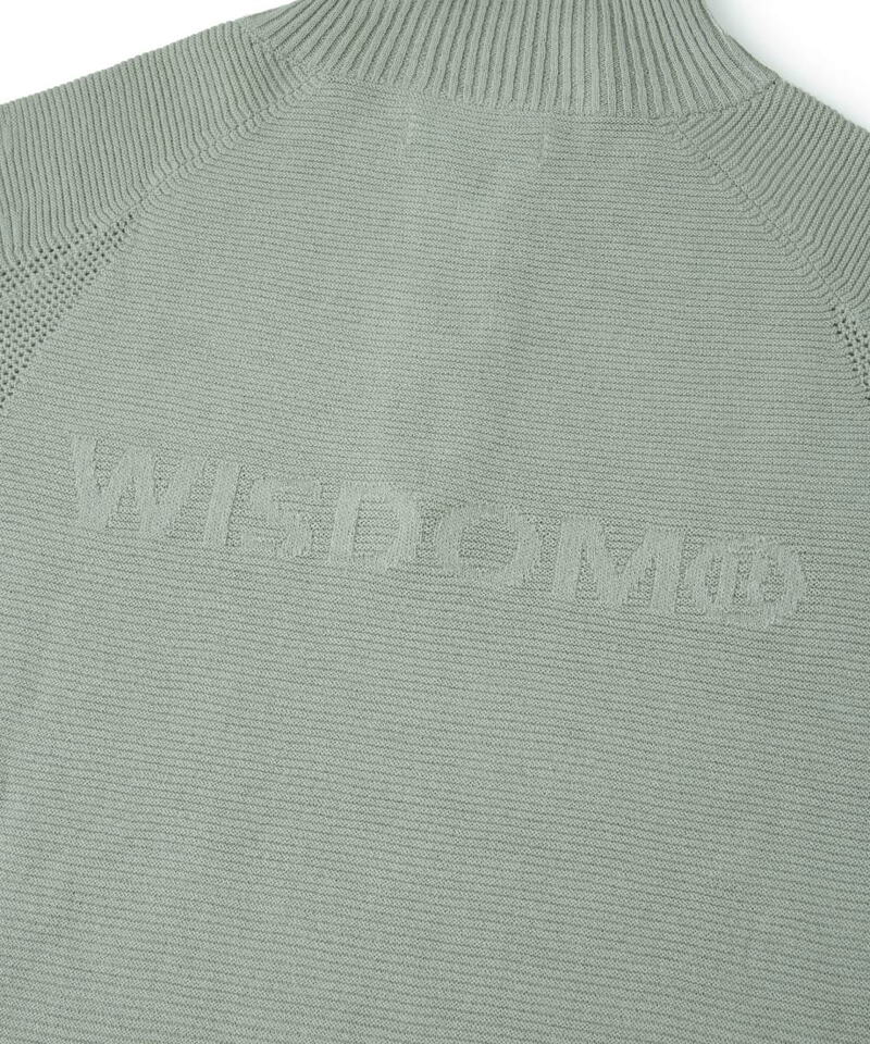 WDM0305-252 半開襟毛衣 LOGO SWEATER
