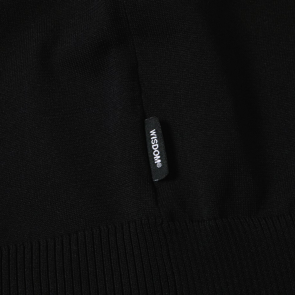 針織半開襟上衣 WISDOM HALF ZIP KNIT POLO SHIRT