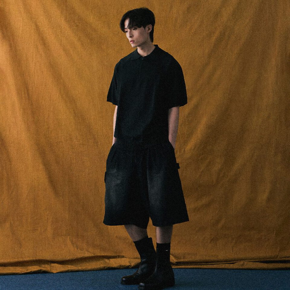 針織半開襟上衣 WISDOM HALF ZIP KNIT POLO SHIRT