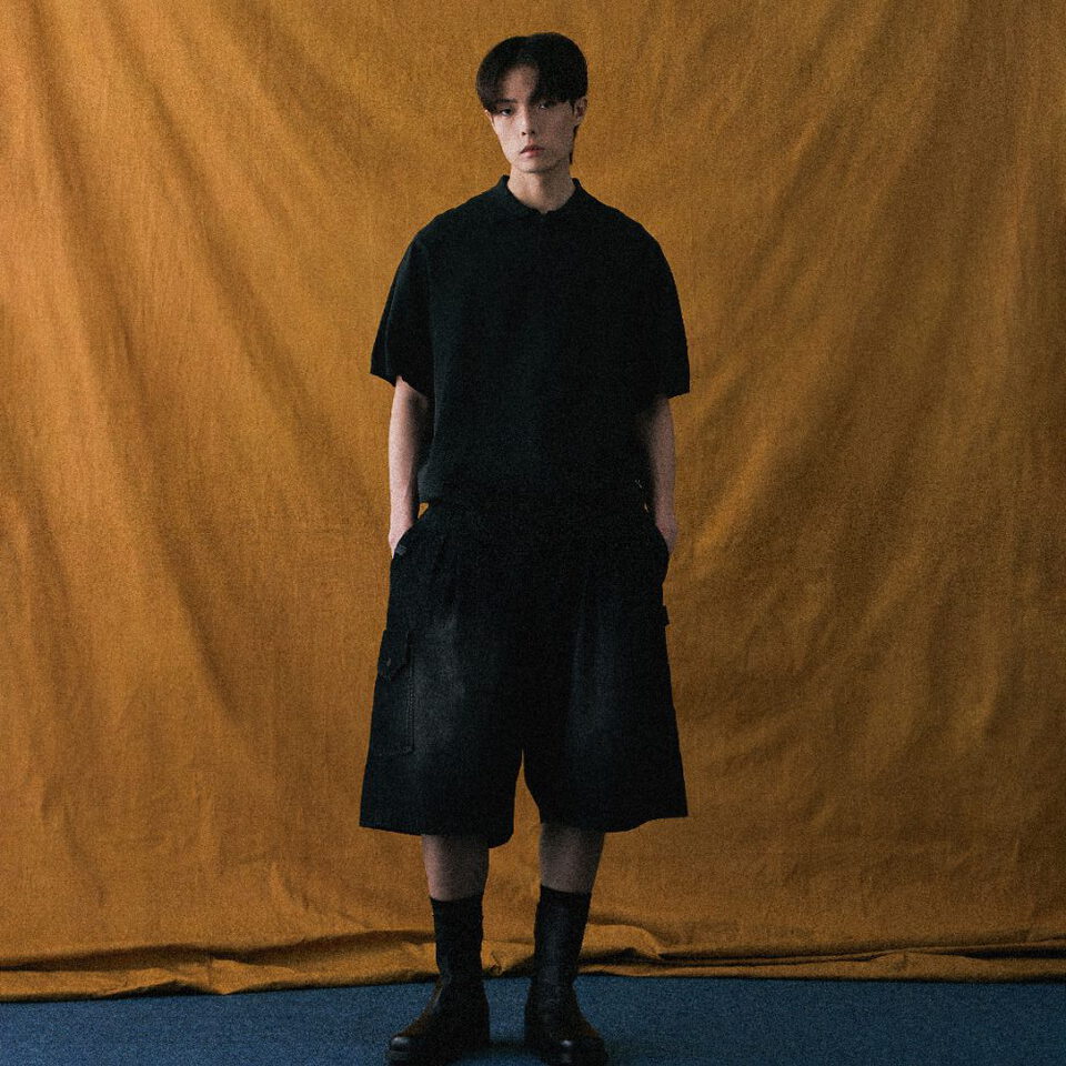 針織半開襟上衣 WISDOM HALF ZIP KNIT POLO SHIRT