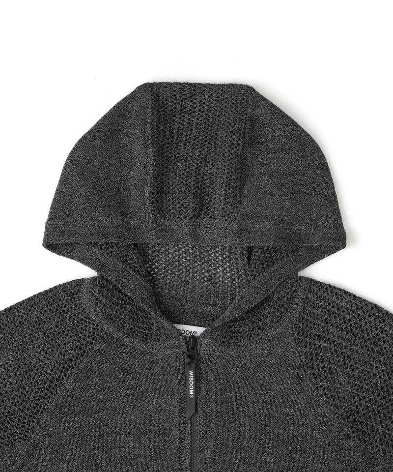 WDM1191-252 WISDOM 連帽針織外套 ZIP UP SWEATER HOODIE