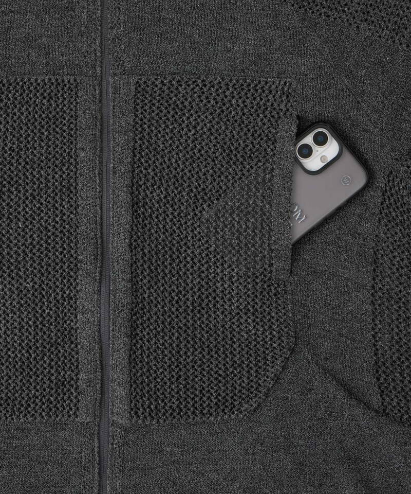 WDM1191-252 WISDOM 連帽針織外套 ZIP UP SWEATER HOODIE