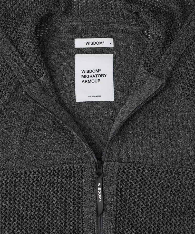 WDM1191-252 WISDOM 連帽針織外套 ZIP UP SWEATER HOODIE