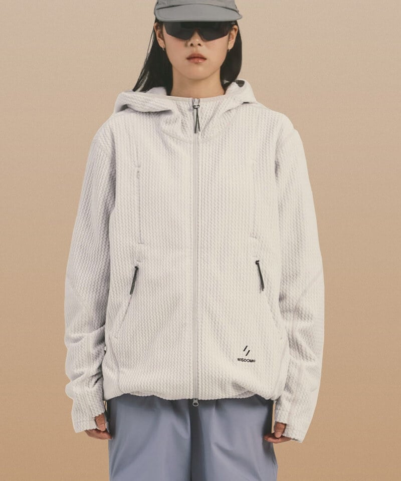 WISDOM X WELTER EXPERIMENT 聯名刷毛連帽外套 Fleece Hoodie Zip-up