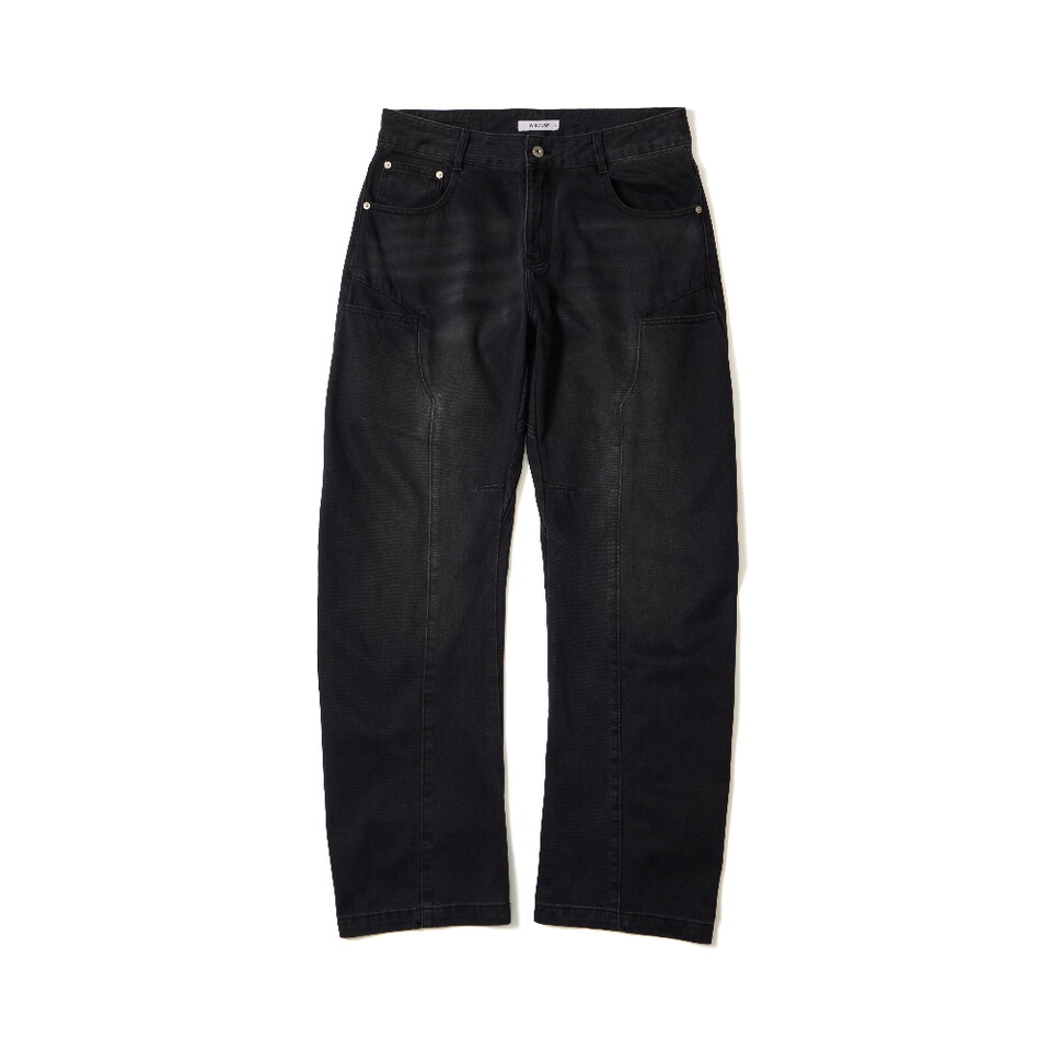 WDM1402-262 水洗丹寧長褲 VINTAGE LOOSE STRAIGHT JEANS