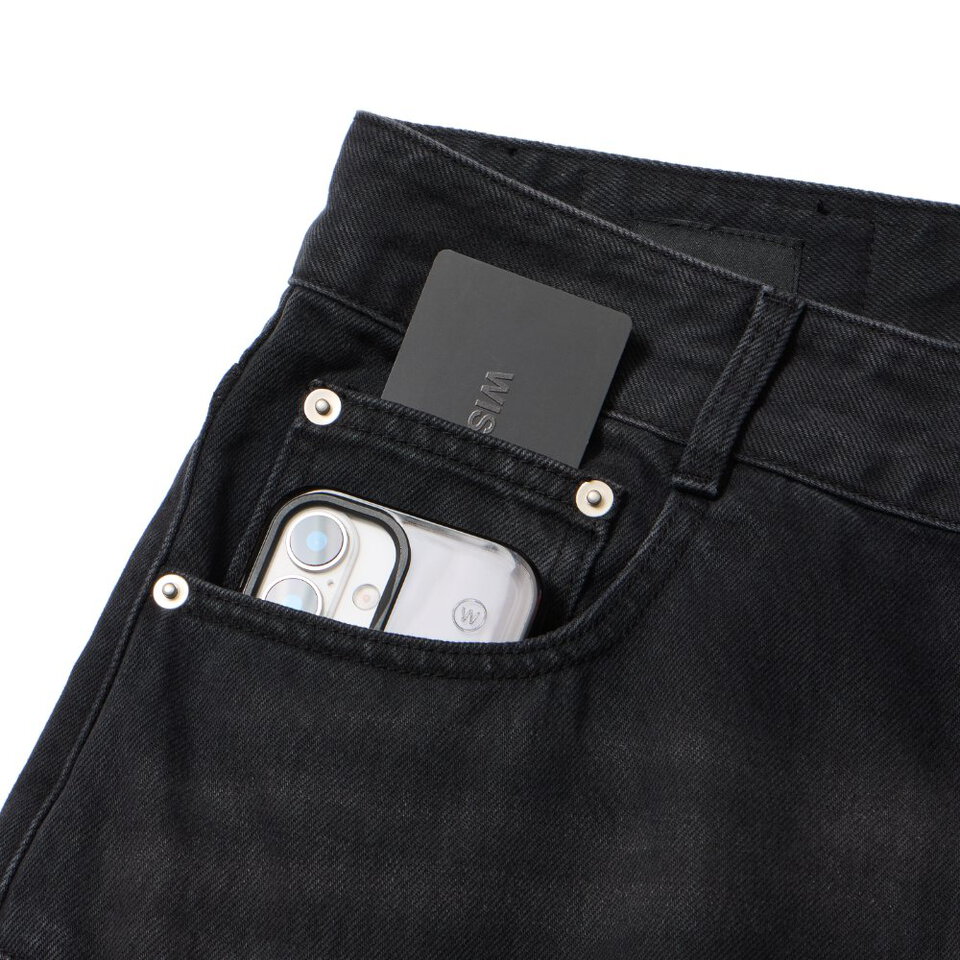 WDM1402-262 水洗丹寧長褲 VINTAGE LOOSE STRAIGHT JEANS