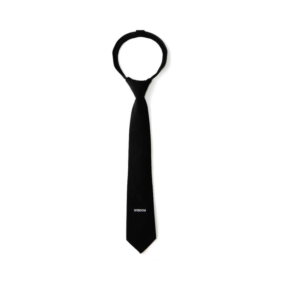 WDM2806-262 領帶 LOGO EMBROIDERY ZIPPER TIE