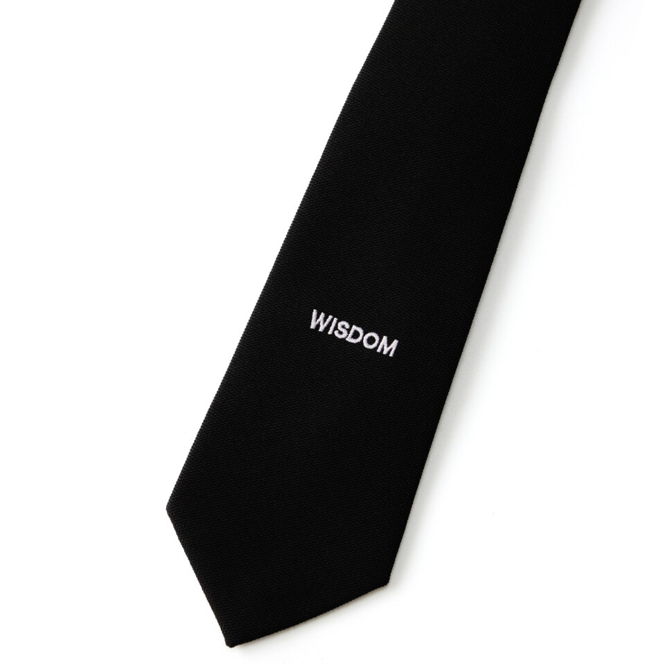 領帶 LOGO EMBROIDERY ZIPPER TIE