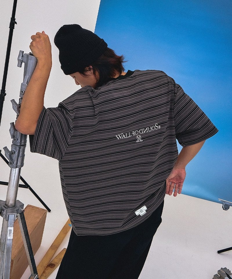 WOS0001-251 條紋上衣 6:33 MALACHITE SPLIT STRIPE TEE