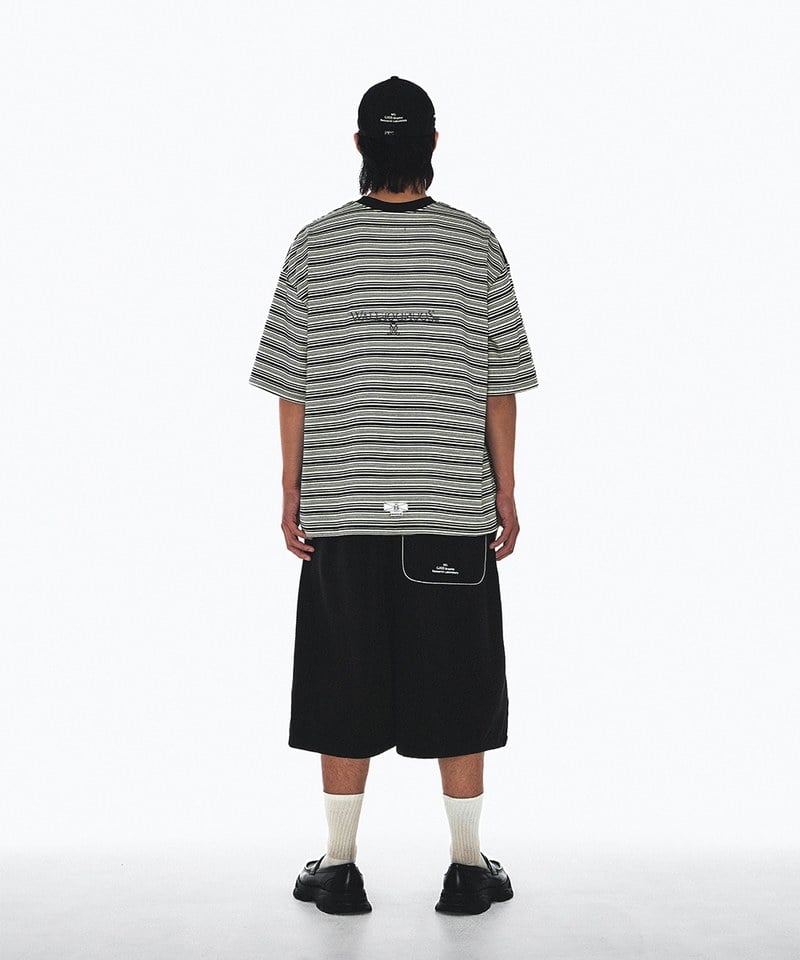 WOS0001-251 條紋上衣 6:33 MALACHITE SPLIT STRIPE TEE