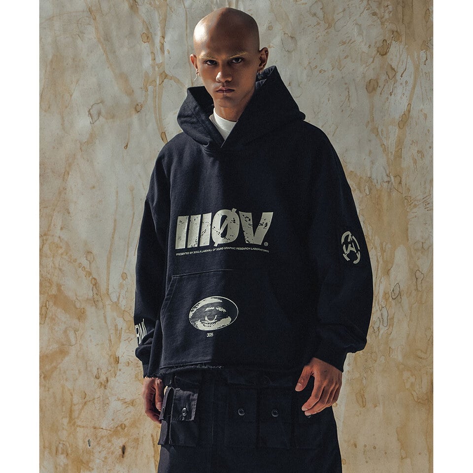 WOS0129-252 短版連帽上衣 4:02 HOOKS  5-3X CROPPED HOODIE