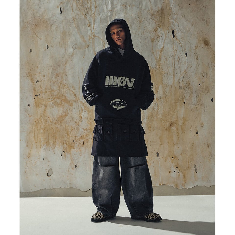 WOS0129-252 短版連帽上衣 4:02 HOOKS  5-3X CROPPED HOODIE