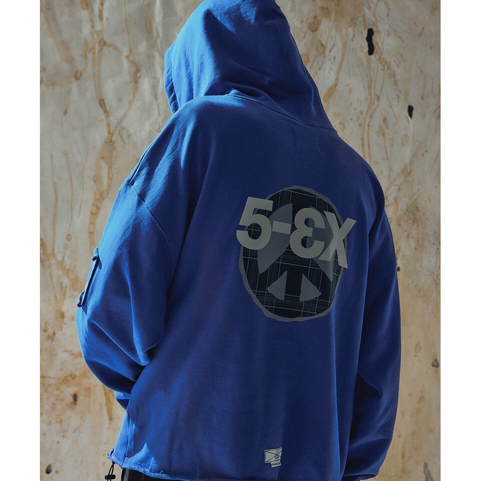 WOS0129-252 短版連帽上衣 4:02 HOOKS  5-3X CROPPED HOODIE