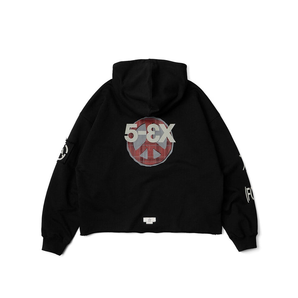 WOS0129-252 短版連帽上衣 4:02 HOOKS  5-3X CROPPED HOODIE