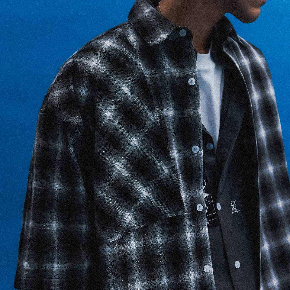 WOS0212-261 雙層袖格紋襯衫 2 10 LINOLEUM CHECK SHELTER SHIRT