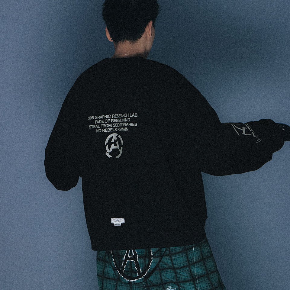 WOS0304-252 圖像上衣 2 46 MACHINES DMG CREWNECK SWEATER