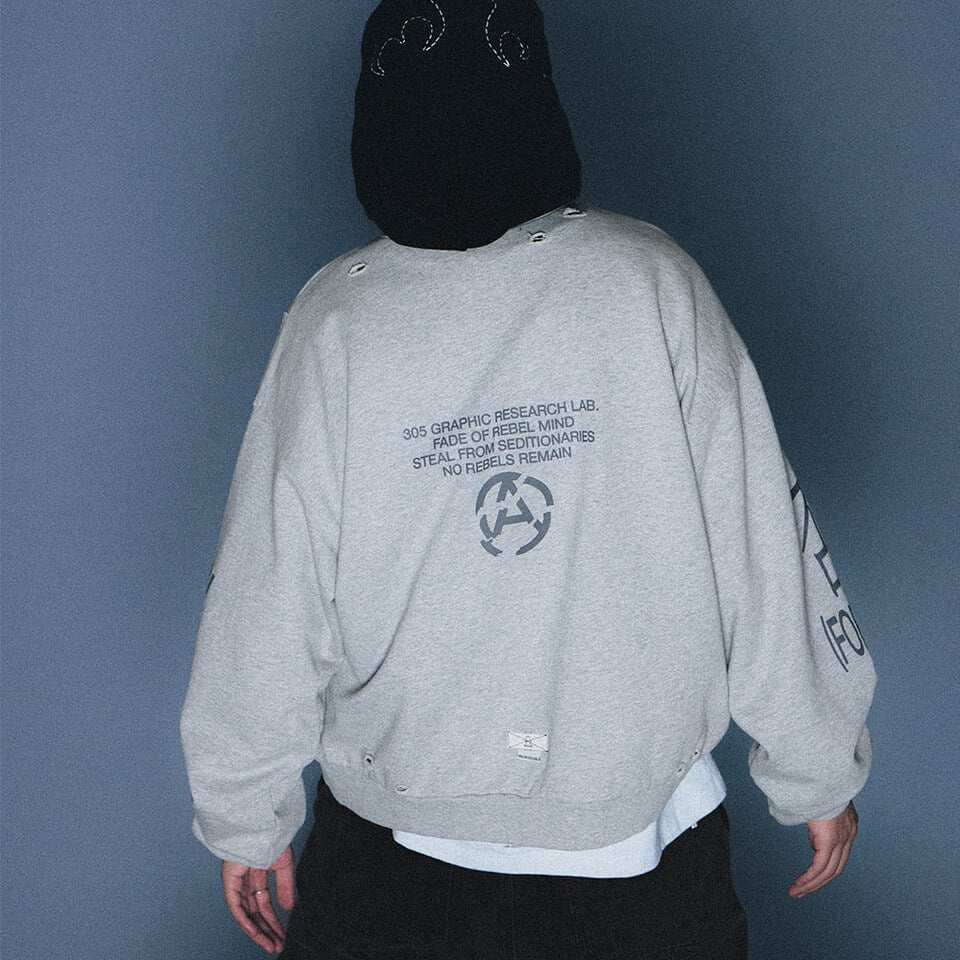 WOS0304-252 圖像上衣 2 46 MACHINES DMG CREWNECK SWEATER