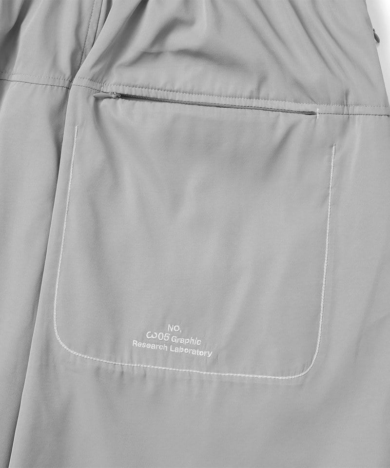 WOS1702-251 拼接七分短褲 3:20 TEENAGER TOOTH-SPLICING BAGGY SHORTS